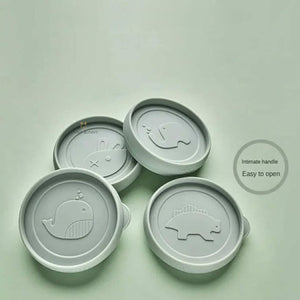 Glass Baby Food Jars with Silicone Lids